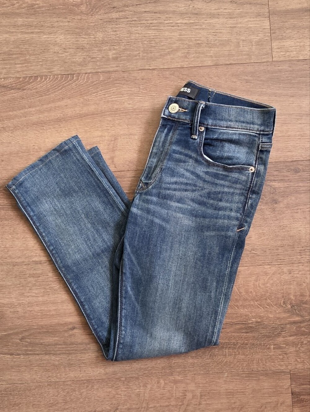 Express Skinny Mid Rise Stretch Jeans Size 6P Petite Altered